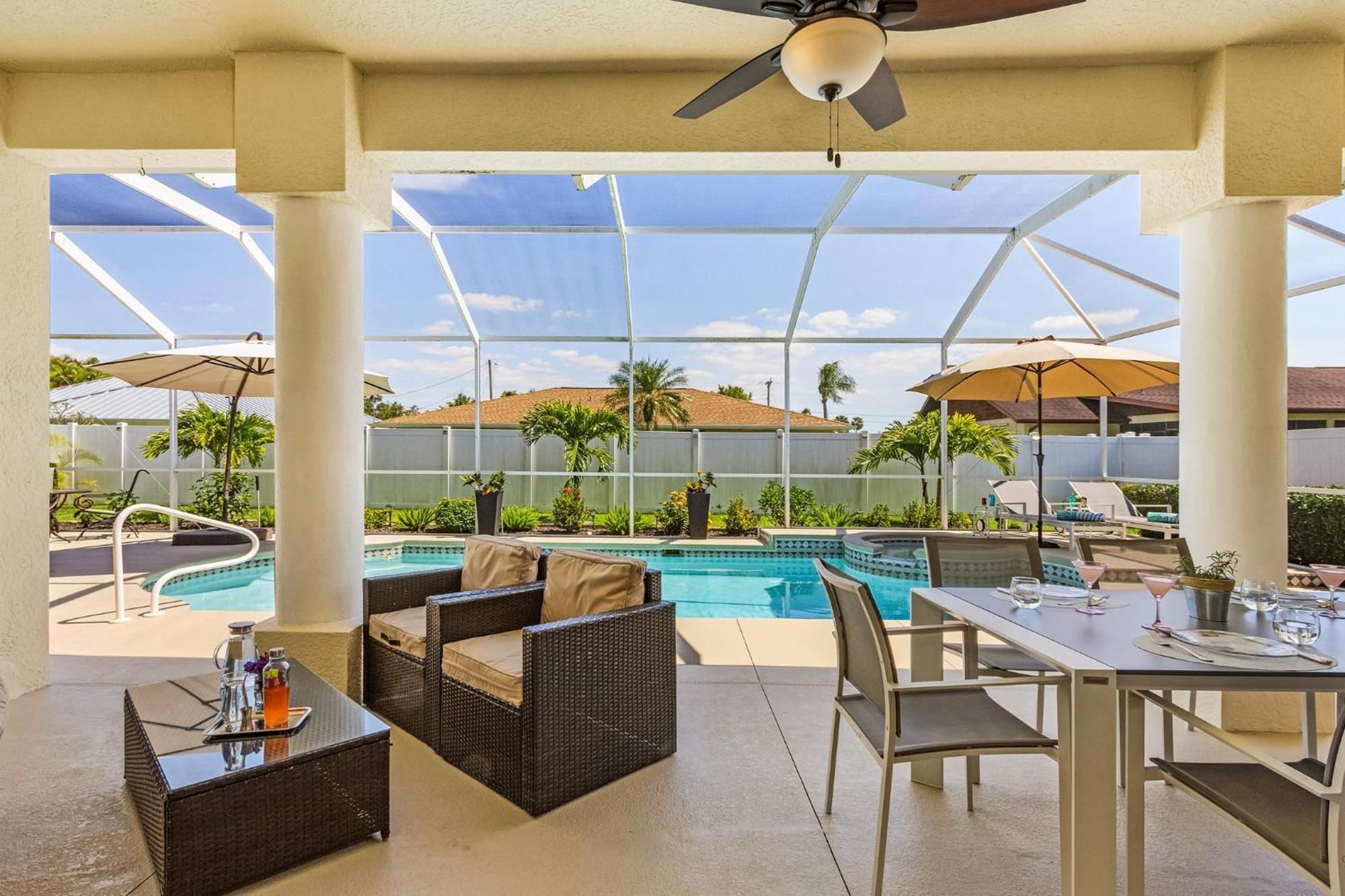 Villa-Haze, Lots Of Privacy, Solar & Electric Heated Pool And Spa Cape Coral Luaran gambar