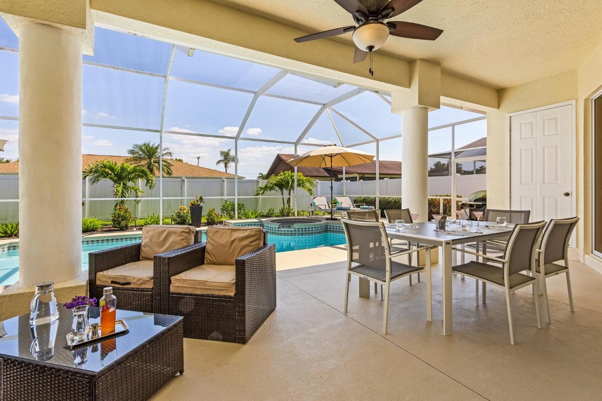 Villa-Haze, Lots Of Privacy, Solar & Electric Heated Pool And Spa Cape Coral Luaran gambar